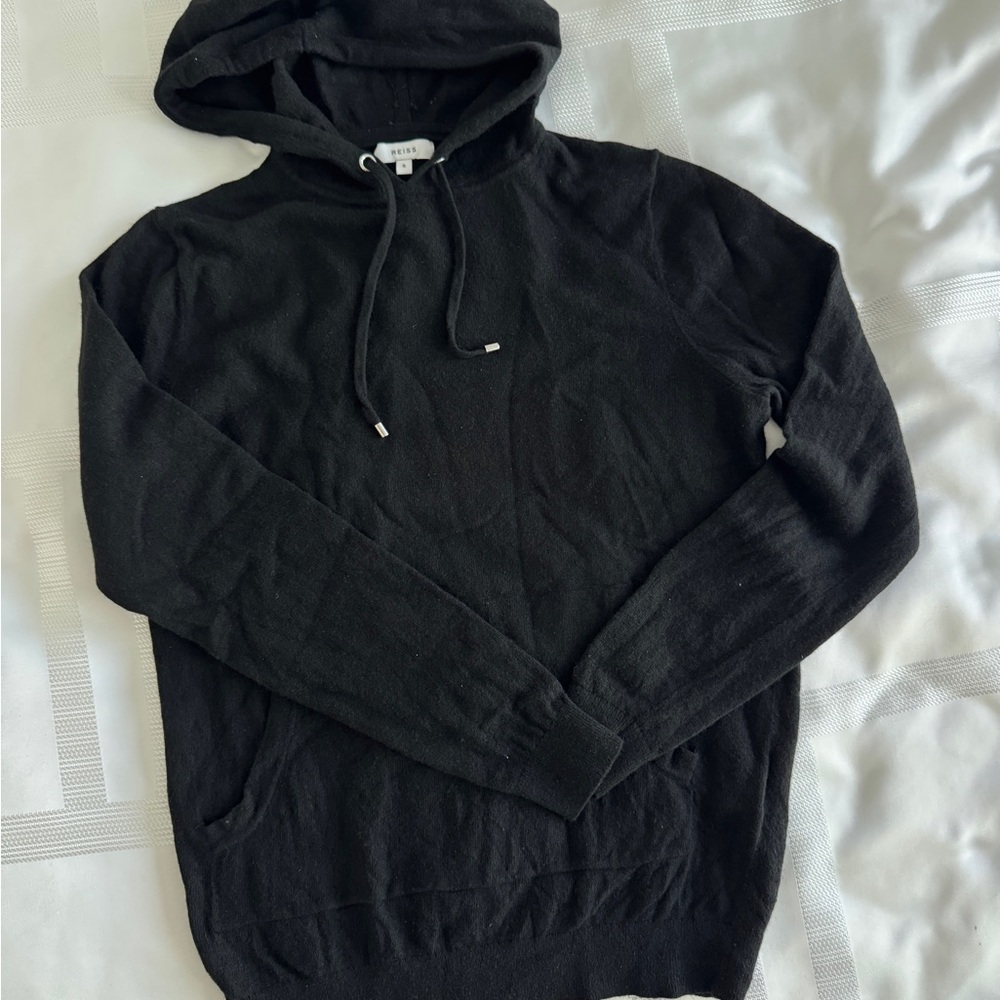 Reiss Merino Wool Drawstring Hoodie